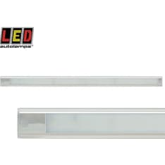 Led Autolamps 12V 600x40x11mm hopea alumiini sisävalo