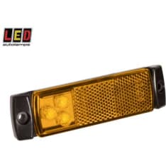 Led Autolamps 12/24V 129x32x13mm keltainen sivuäärivalo