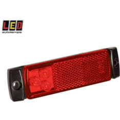 Led Autolamps 12/24V 129x32x13mm punainen takaäärivalo
