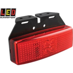 Led Autolamps 12/24V 110x47x65mm punainen takaäärivalo asennusjalalla