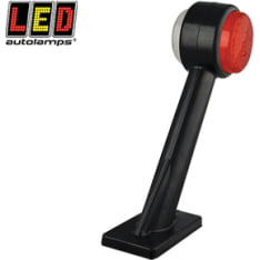 Led Autolamps 12/24V 60° kumivarsi joustava vasen kirkas/punainen äärivalo