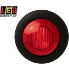 Led Autolamps 12/24V Ø28mm punainen pyöreä takaäärivalo