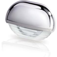 Hella step light chrome housing white led