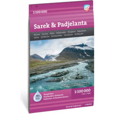 Calazo Sarek & Padjelanta tunturikartta 1:100 000