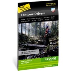 Calazo Tampere Orivesi retkeilykartta 1:25 000