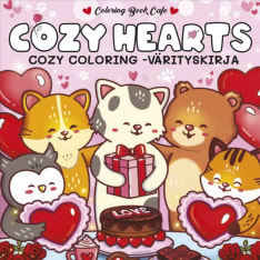Cozy Hearts Cozy Coloring -värityskirja