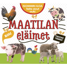 Isommin iloa Maatilan eläimet lastenkirja