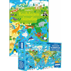 Koululaisen Eläinatlas -  Kirja Ja Palapeli