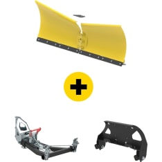 Iron Baltic Etukiinnitteinen 1500mm V-aura/Nivelaurasarja Cfmoto 550/600/820