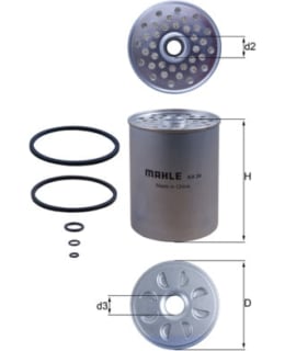 Knecht KX 24 Filtro Motore Olio Carburante - Alta Qualità MAHLE