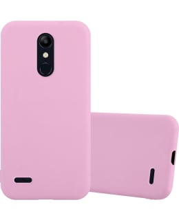 Cadorabo Custodia per LG K11 2018 / K11 PLUS in CANDY NERO - Morbida Cover Protettiva Sottile di Silicone TPU con Bordo Protezione - Ultra Slim Case Antiurto Gel Back Bumper Guscio