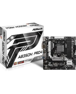 ASRock AB350M Pro4 mATX AM4 emolevy Main Image