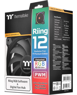 Thermaltake Riing 12 RGB TT Premium edition 3 kpl 120mm kotelotuuletin Main Image