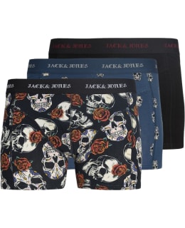 JACK & JONES Jacmurphy Skull Trunks 10 Pack (Pacco da 10) Uomo