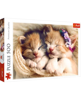 Trefl Puzzle 500pc Sleeping Kittens main image 0