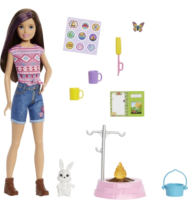Barbie Camping Sisters + Pet nukke ja lemmikki