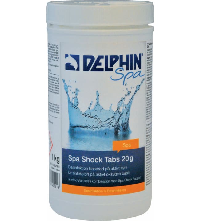 Delphin Spa Shock 1 kg aktiivihappi tabletti