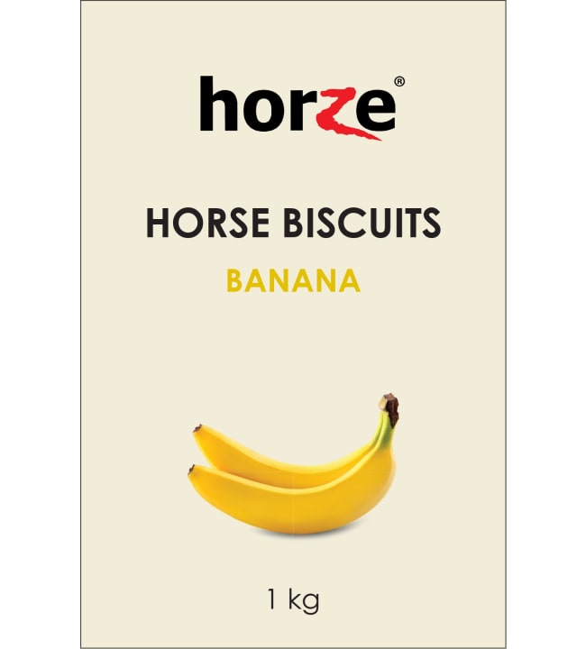 Horze Horse Biscuits 1 kg Banaani