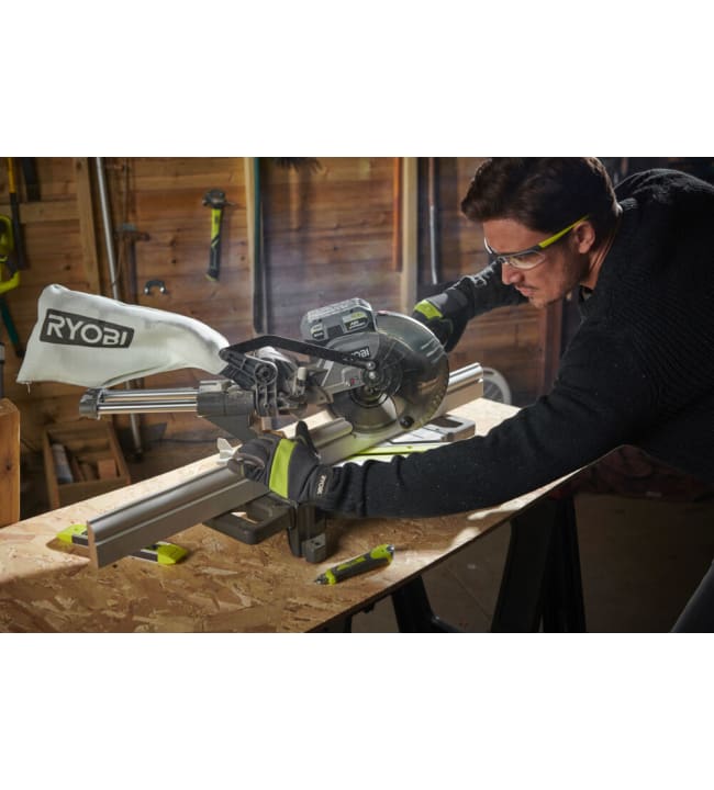 Ryobi One+ RMS18190-140G 18V 4Ah 190mm katkaisu- ja jiirisaha ...