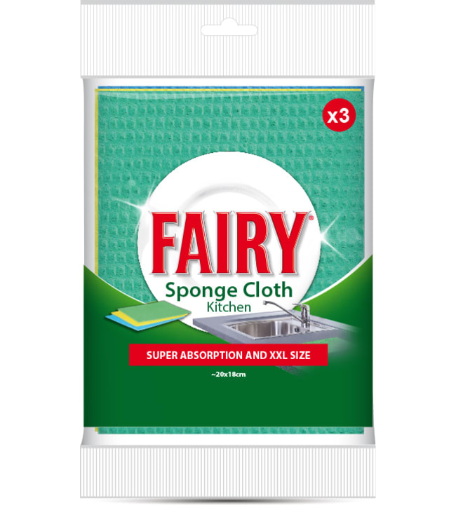 Fairy Sponge Cloth 3 kpl sieniliina
