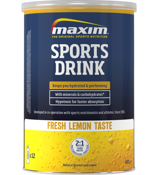 Maxim Sports Drink Fresh Lemon 480 g urheilujuomajauhe