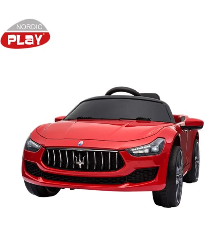 Nordic Play Maserati Ghibli 12V sähköauto kumipyörillä