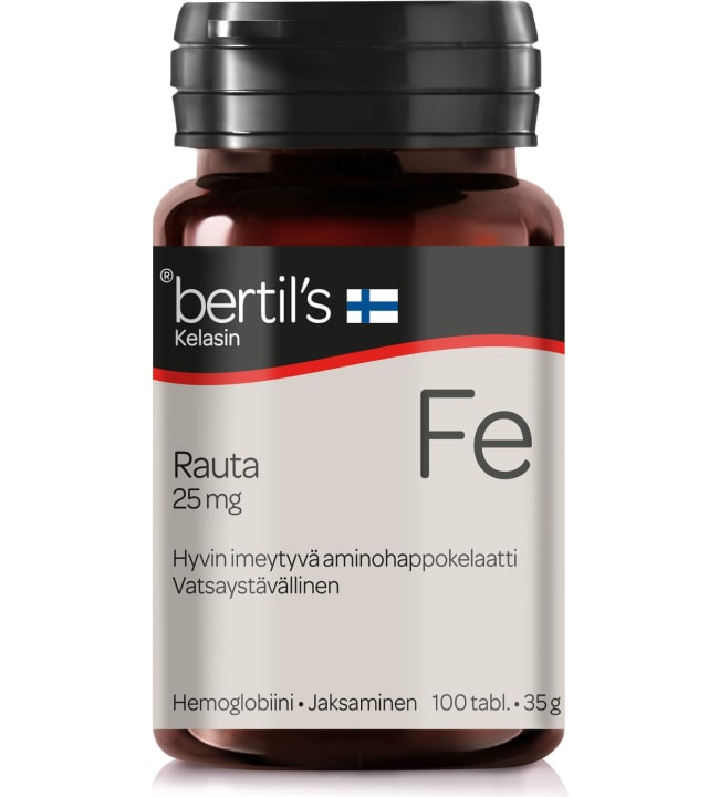 Bertil’s Rauta 25 mg 100 tabl. ravintolisä