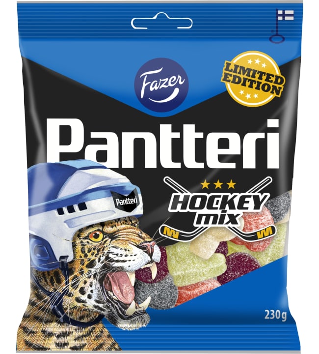Fazer Pantteri Hockey Mix Limited Edition 230 g karkkipussi