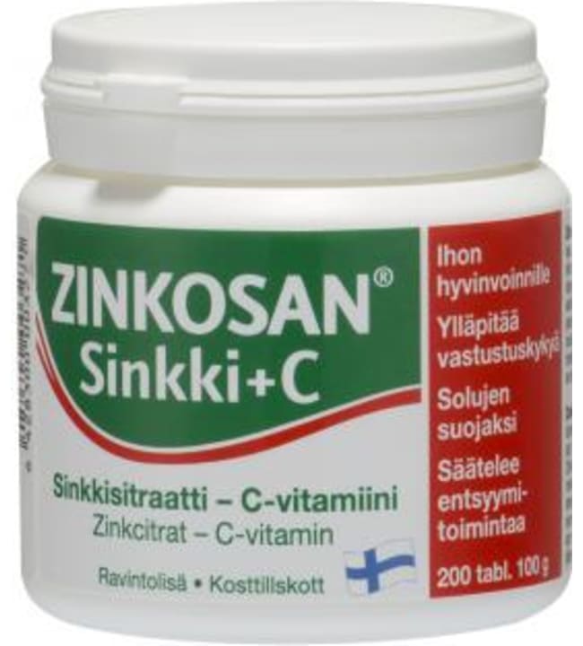 Zinkosan Sinkki+C 200 tabl/100g ravintolisä | Karkkainen.com verkkokauppa
