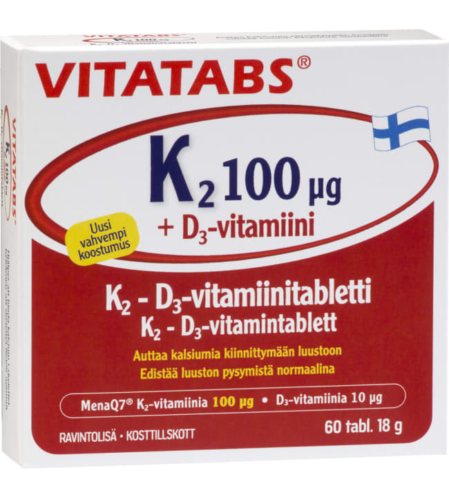 Vitatabs K2 100+D3 60 tabl. vitamiinitabletti