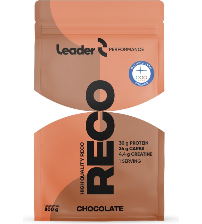 Leader Reco Chocolate 800 g proteiini-hiilihydraattijauhe