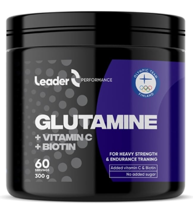 Leader Glutamine + Vitamin C + Biotin 300 g ravintolisä
