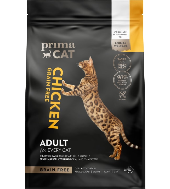 PrimaCat 4 kg Viljaton kana aikuisille kissoille täysravinto