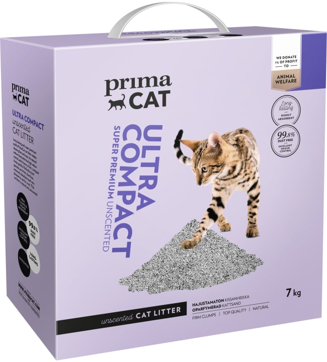 PrimaCat Ultra Compact Unscented 7 kg kissanhiekka