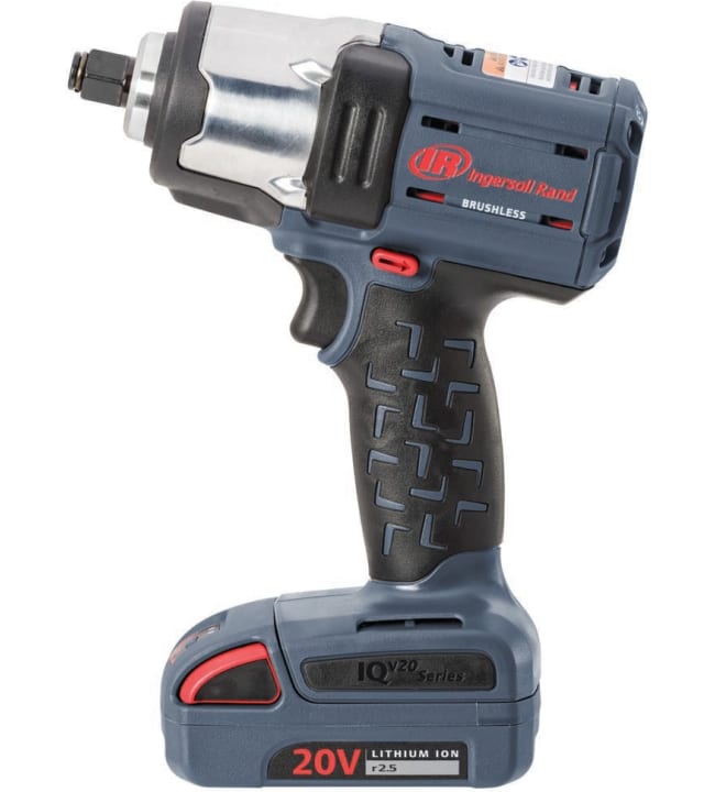Ingersoll Rand W7172-K22B-EU Snoerloze Slagschroefmachine, 3/4, 20 V, 2 x BL2022 Li-Ion accu 5,0 Ah en oplaadkit in 1 draagkoffer