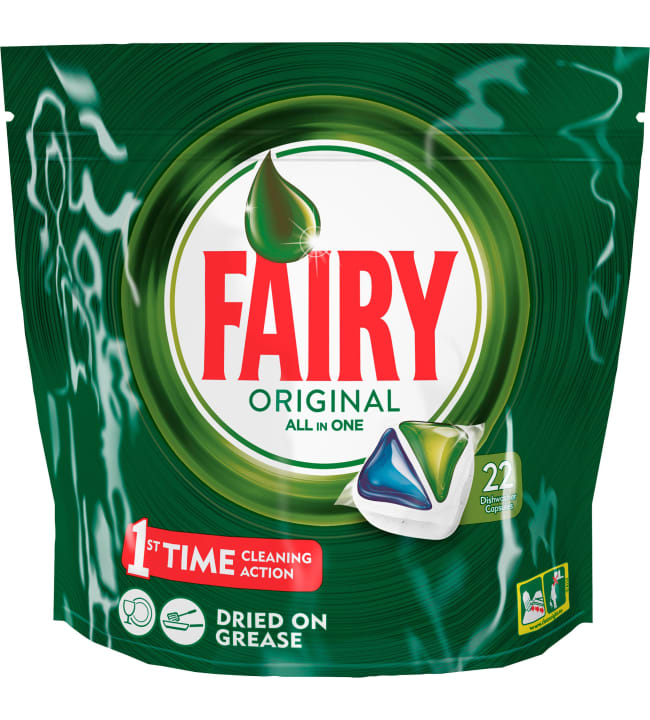Fairy Original Green 22 kpl konetiskitabletti
