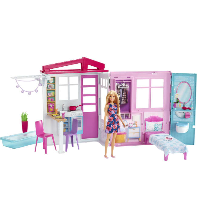Barbie talo ja nukke