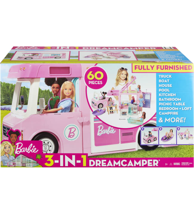 Barbie Dream Camper 3-in-1 asuntoauto