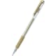 Penna Hybrid Gel grip metallic argento
