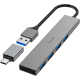 LC POWER   LC Power LC HUB ALU 2B 4 USB 3.0 (3.1 Gen 1) Type A 5000Mbit