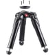 Manfrotto MVT535HH Hi-Hat 535, Mini Treppiede Video In Alluminio Con Culla 75mm E Adattatore 60mm, Piedini Retrattili