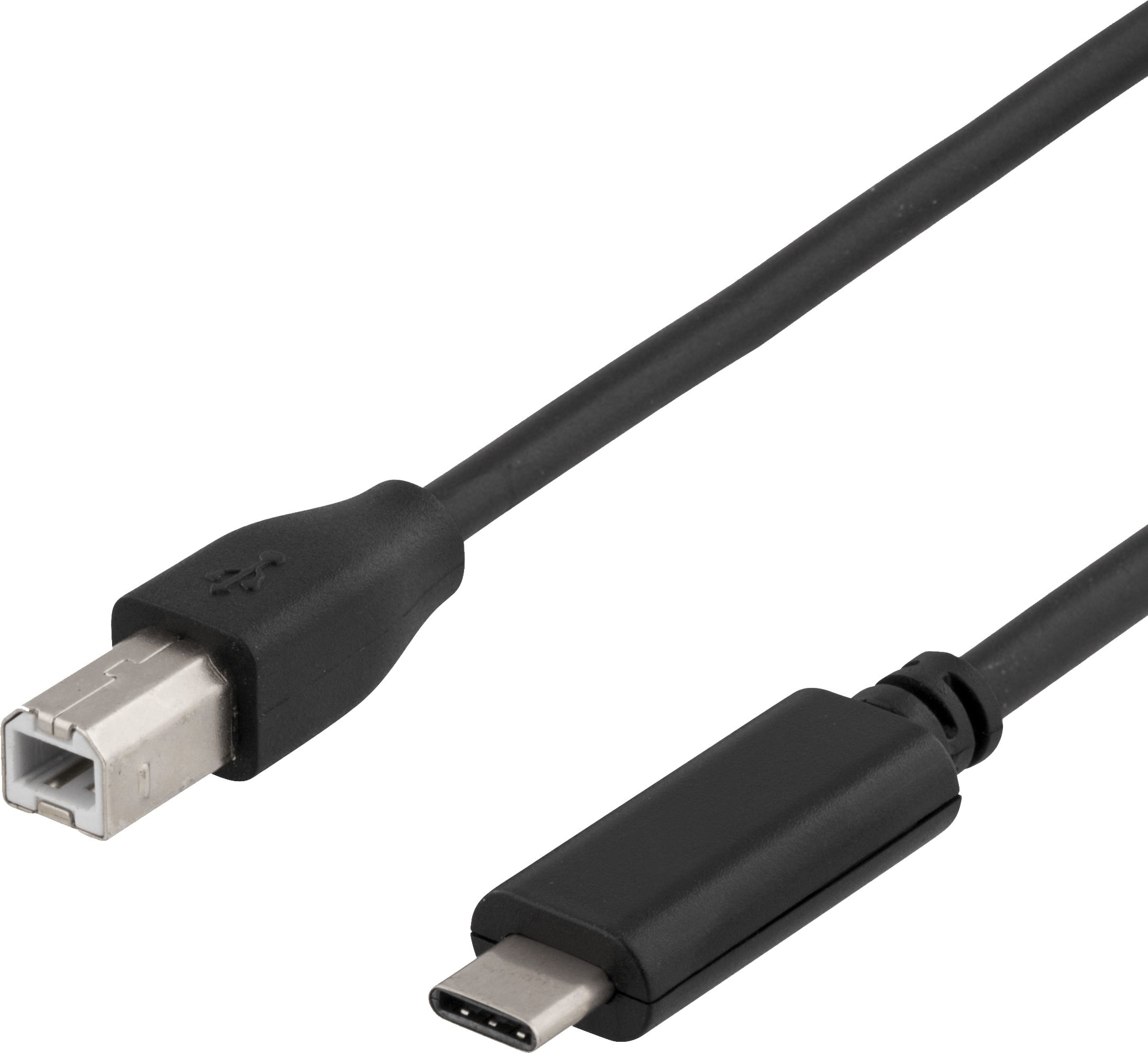 Deltaco usb b usb c kaapeli k nnett v ll liittimell karkkainen 