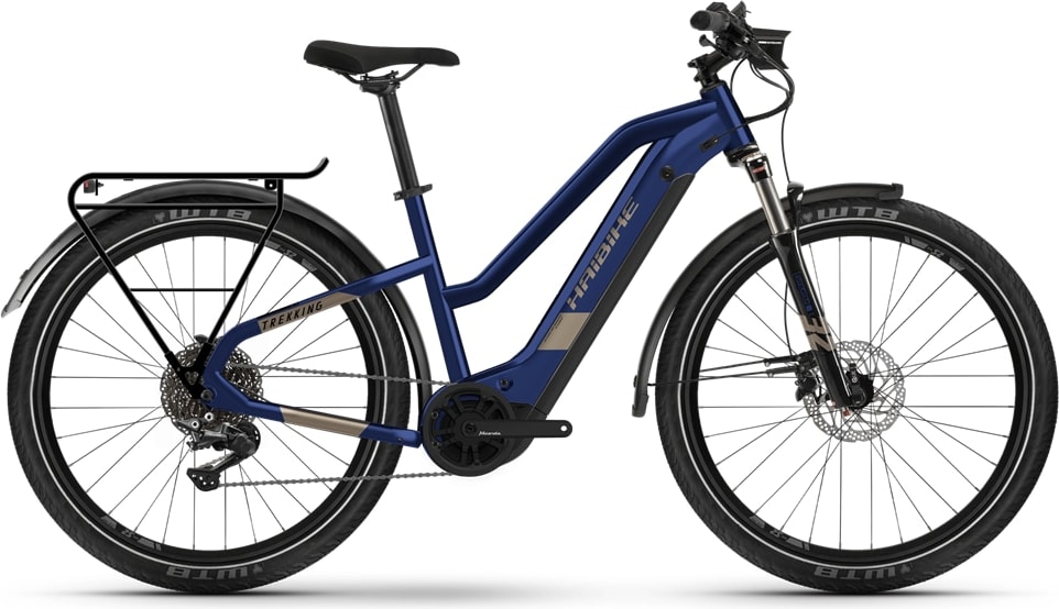 Haibike Trekking 7 i630Wh low standover 