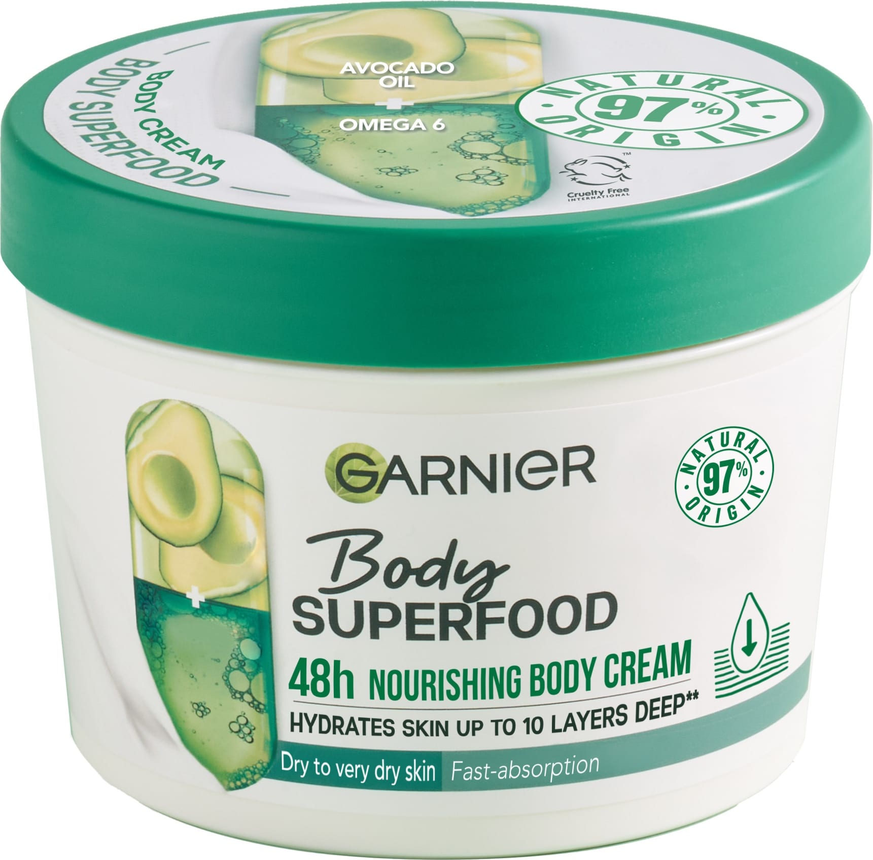 Garnier Body Superfood Avocado 380 ml vartalovoide