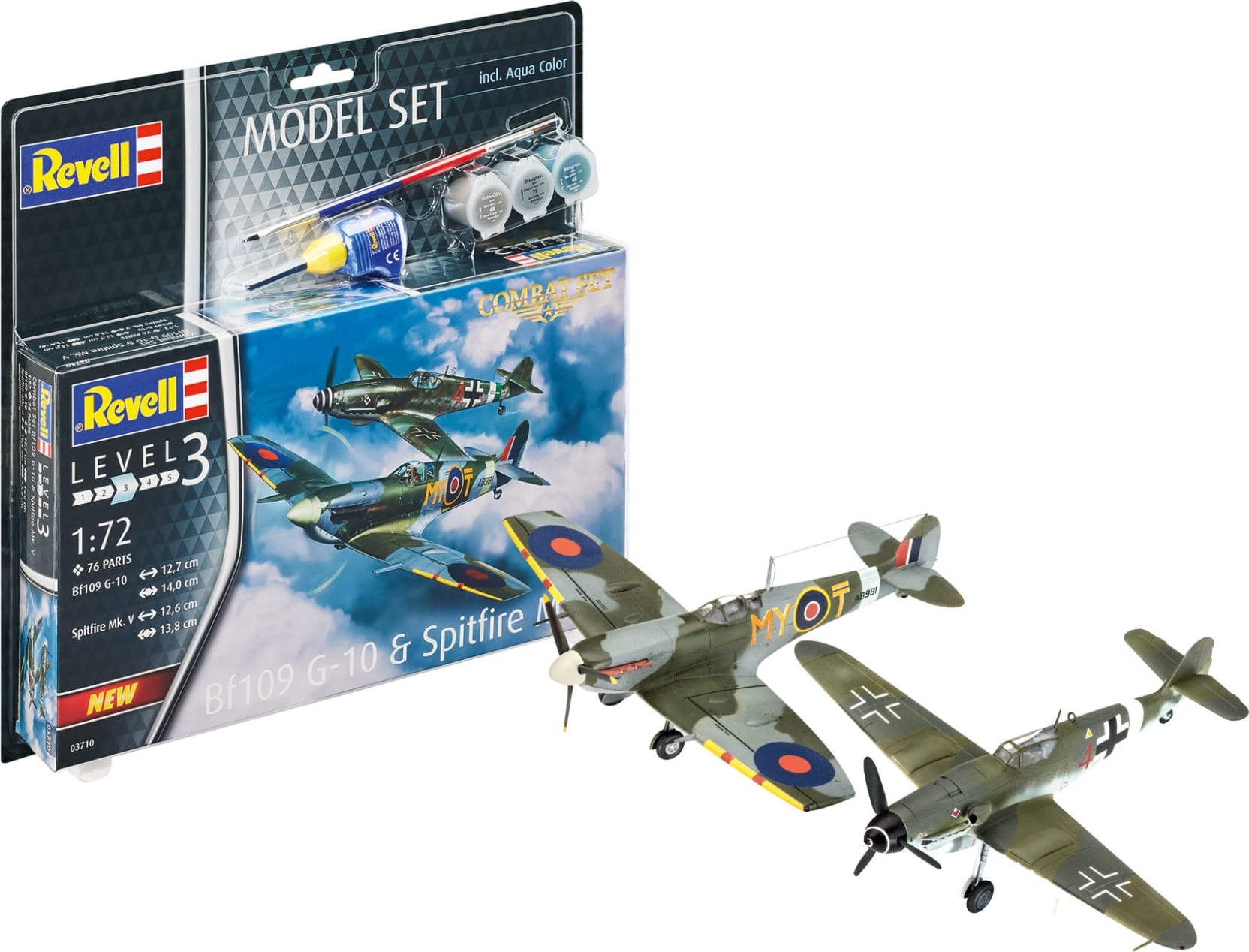 Revell Model Set Spitfire Mk V - France