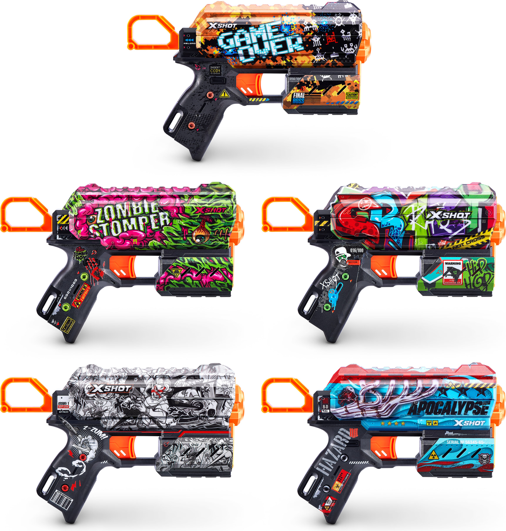 X shot skins flux blaster karkkainen verkkokauppa