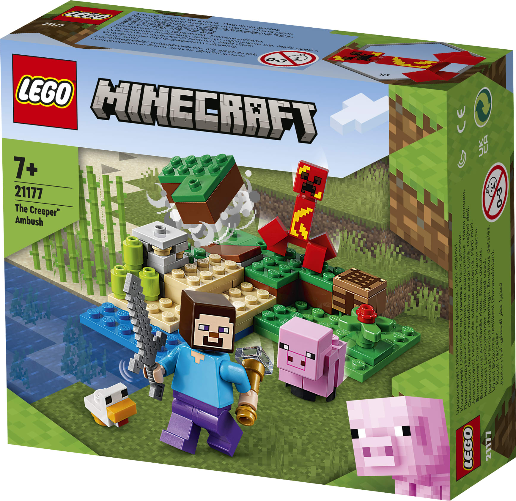 LEGO Minecraft 21177 Creeper-väijytys | Karkkainen.com verkkokauppa