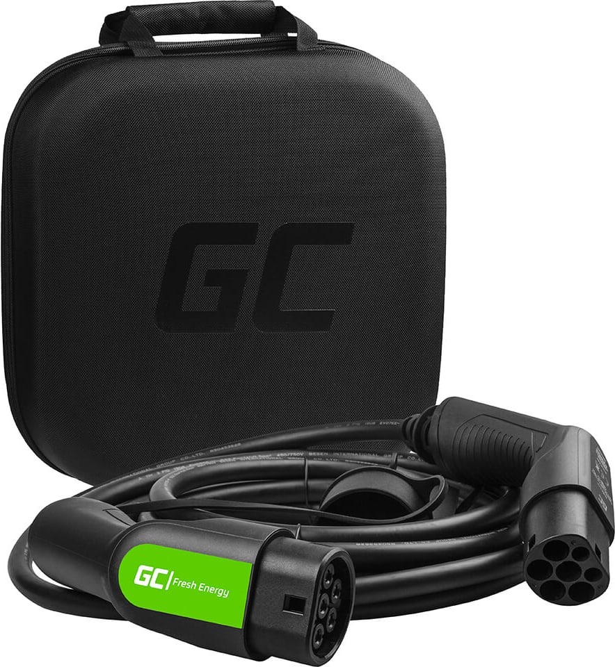 GREENCELL EV12 Type2 7m 11kW 16A 3 Vaihe Musta IP55 S hk auton 