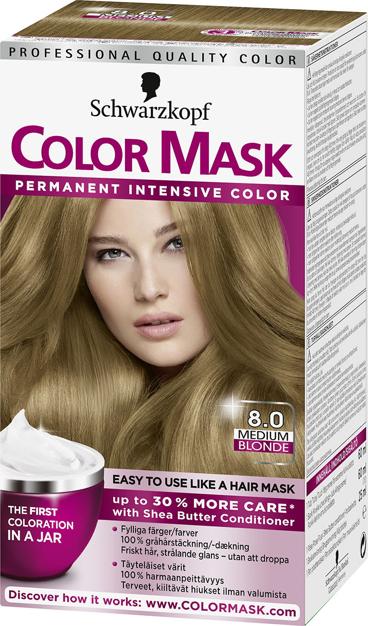 Schwarzkopf Color Mask 8.0 Medium Blonde hiusväri