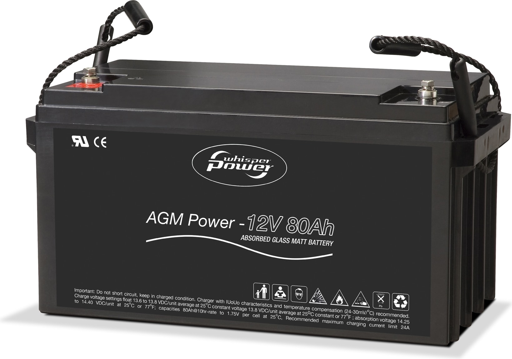 WhisperPower AGMPower 12v 100ah akku verkkokauppa